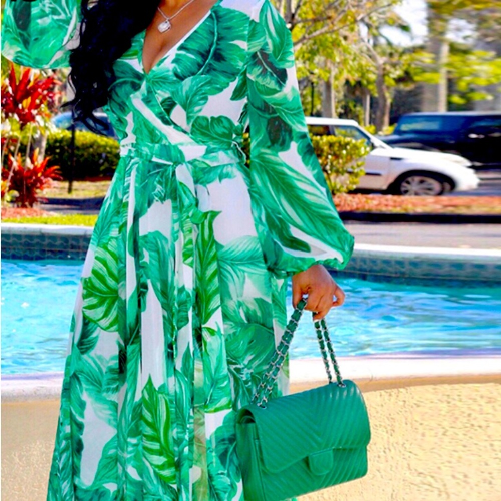 Sexy Long Flowy Floral Dress